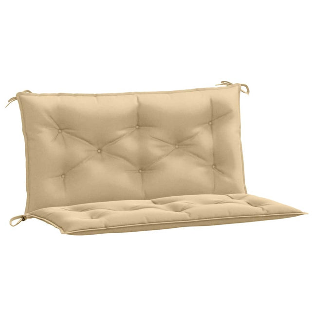 hynder til havebænk 2 stk. 100x50x7 cm stof meleret beige