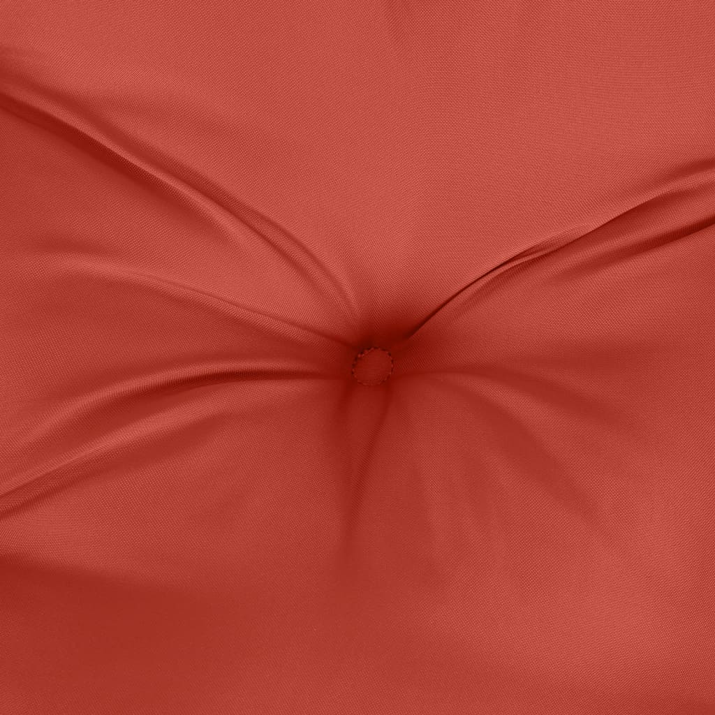hynder til havebænk 2 stk. 100x50x7 cm stof meleret rød