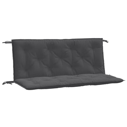 hynder til havebænk 2 stk. 120x50x7 cm stof meleret antracitgrå