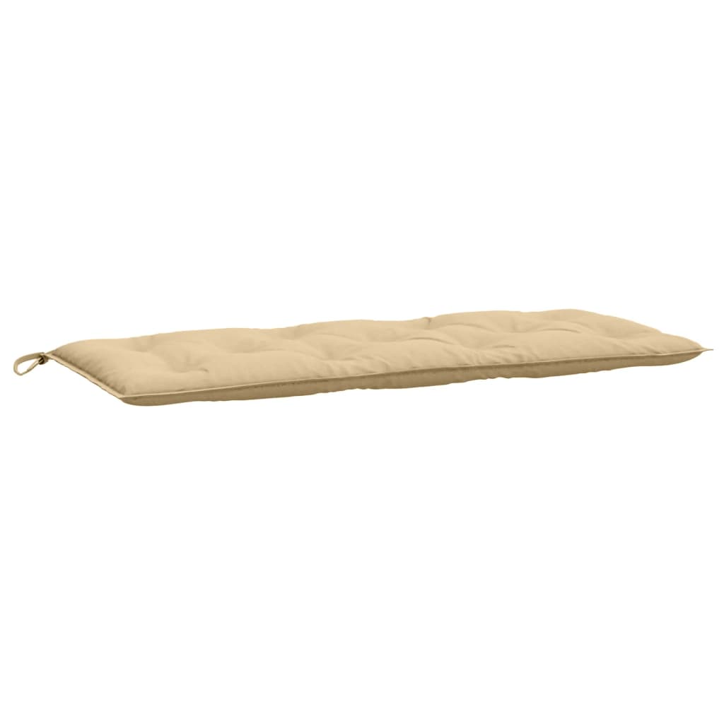 hynder til havebænk 2 stk. 120x50x7 cm stof meleret beige