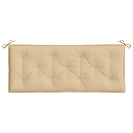 hynder til havebænk 2 stk. 120x50x7 cm stof meleret beige