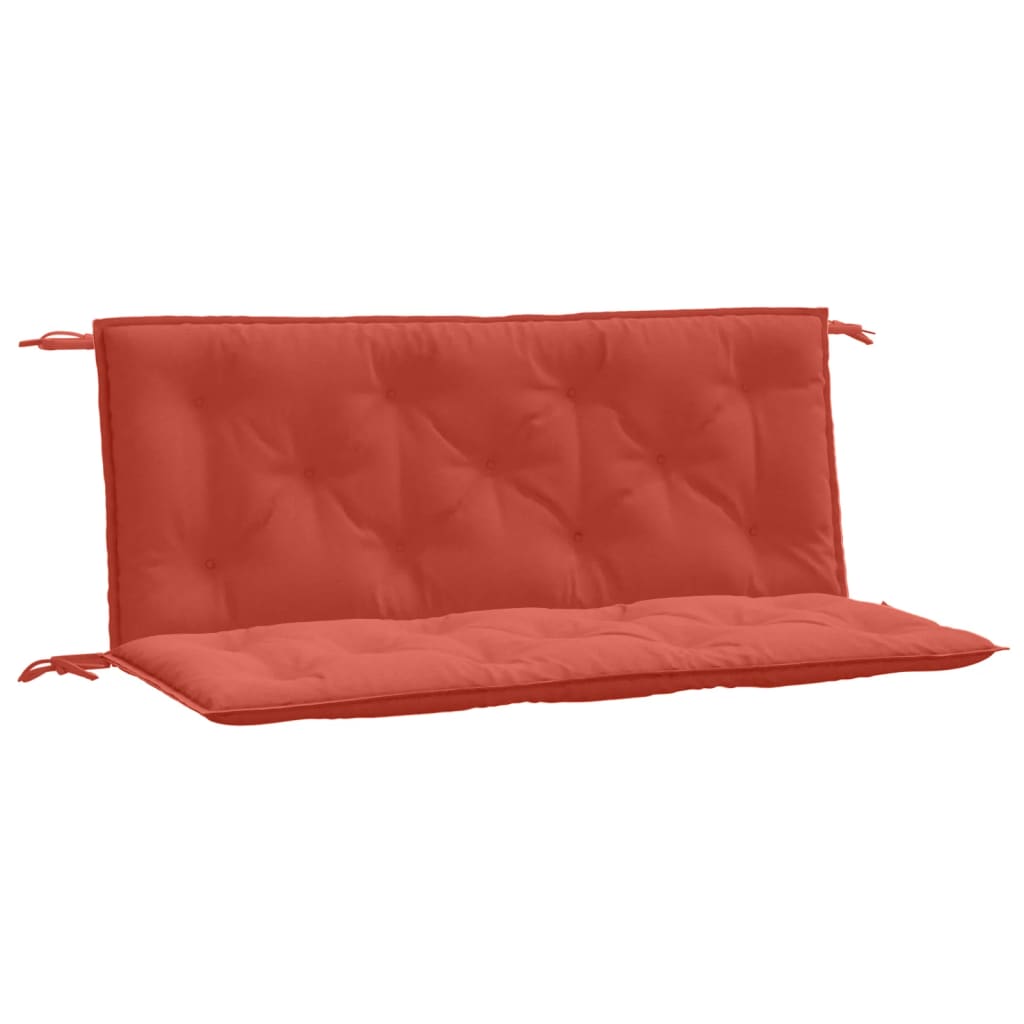 hynder til havebænk 2 stk. 120x50x7 cm stof meleret red