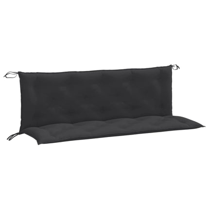 hynder til havebænk 2 stk. 150x50x7 cm stof meleret antracitgrå