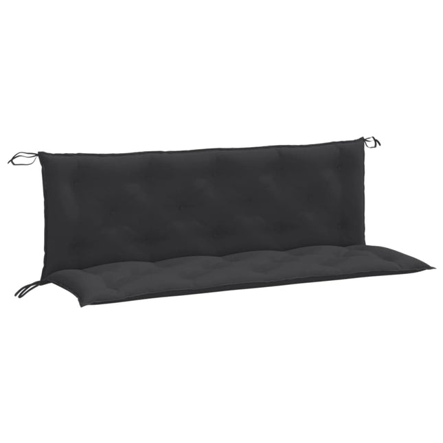 hynder til havebænk 2 stk. 150x50x7 cm stof meleret antracitgrå