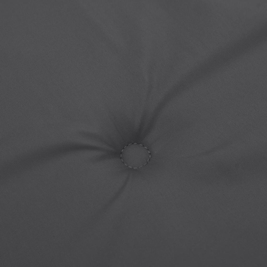 hynder til havebænk 2 stk. 150x50x7 cm stof meleret antracitgrå