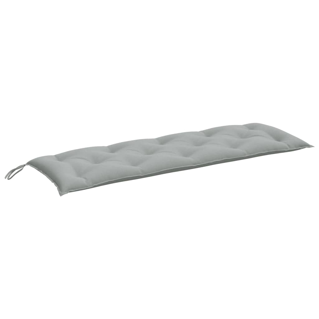 hynder til havebænk 2 stk. 150x50x7 cm stof meleret lysegrå