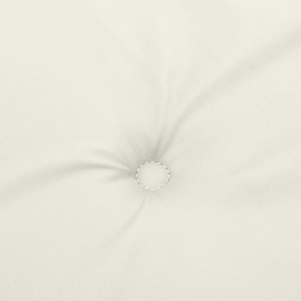 hynder til havebænk 2 stk. 150x50x7 cm stof meleret cremefarvet