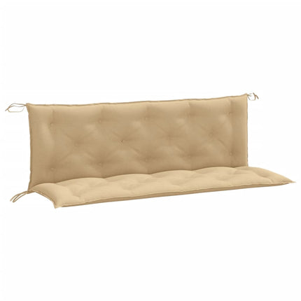 hynder til havebænk 2 stk. 150x50x7 cm stof meleret beige
