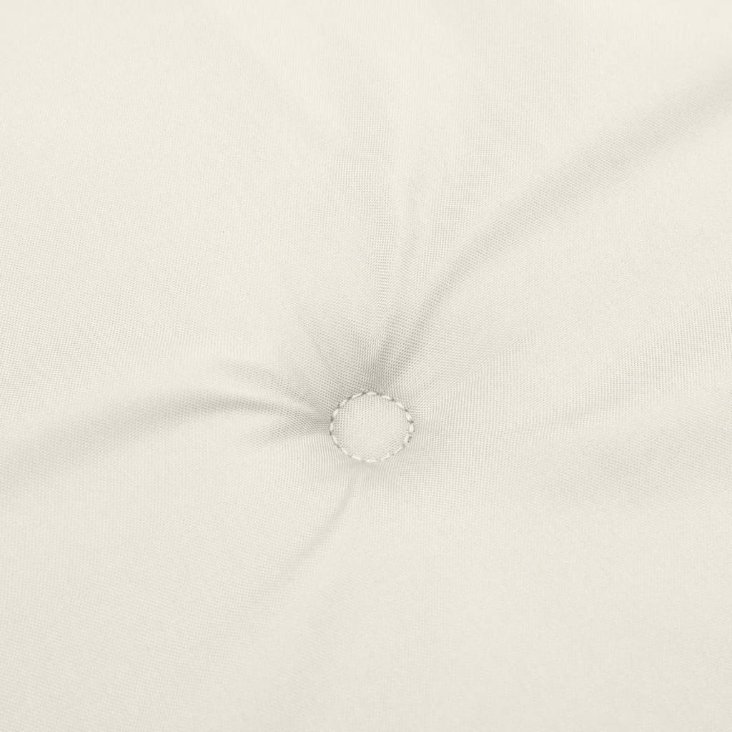hynder til havebænk 2 stk. 200x50x7 cm stof meleret cremefarvet