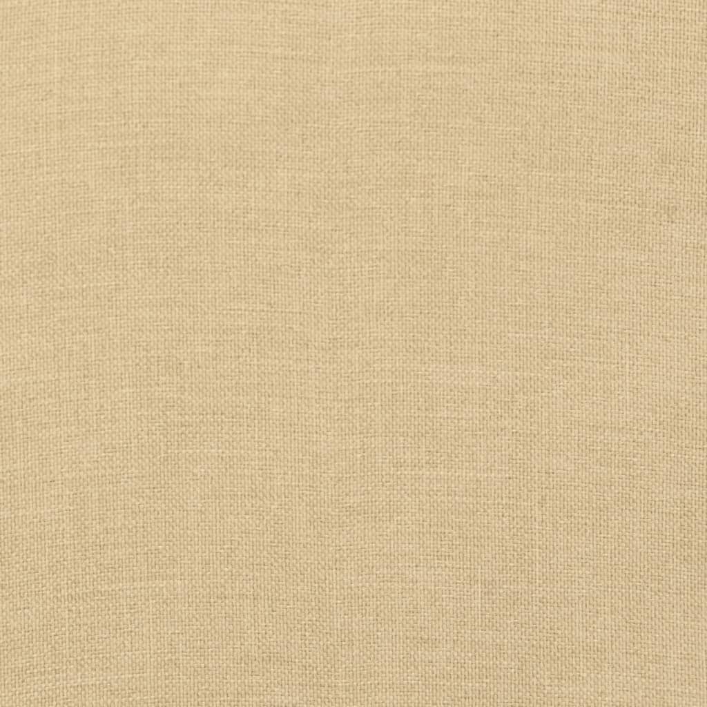 hynder til havebænk 2 stk. 200x50x7 cm stof meleret beige