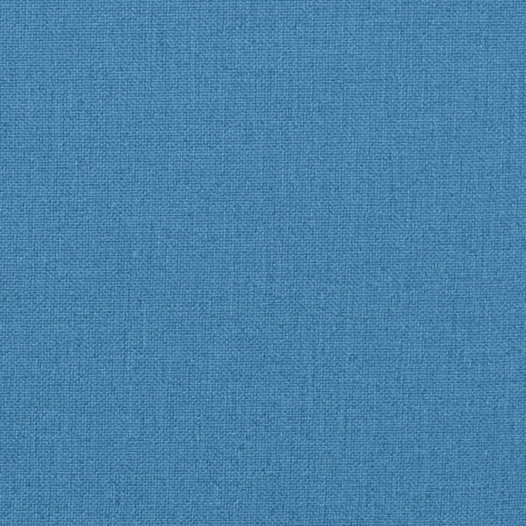 hynder til havebænk 2 stk. 200x50x7 cm stof meleret blå
