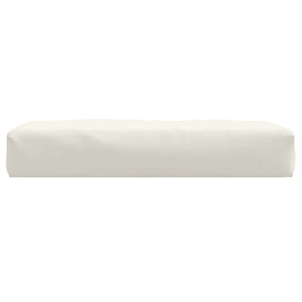pallehynde 60x60x9,5 cm stof meleret cremefarvet