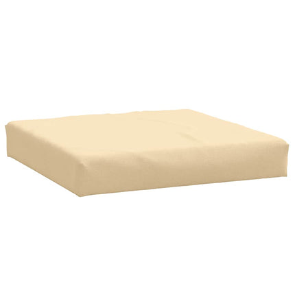 pallehynde 60x60x9,5 cm stof meleret beige