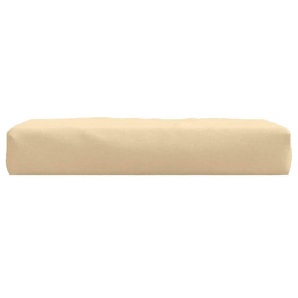 pallehynde 60x60x9,5 cm stof meleret beige