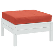 pallehynde 60x60x9,5 cm stof meleret rød