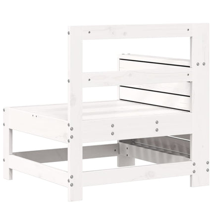 sofamodul til haven 69x62x70,5 cm massivt fyrretræ hvid