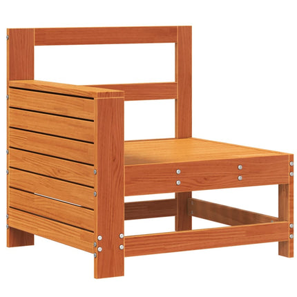 sofamodul til haven 69x62x70,5 cm massivt fyrretræ gyldenbrun