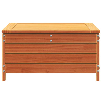haveskammel 62x63,5x32 cm massivt fyrretræ gyldenbrun