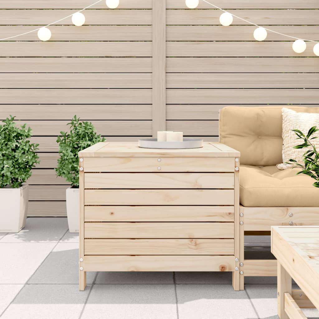 haveskammel 62x63,5x53,5 cm massivt fyrretræ
