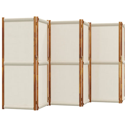 6-panels rumdeler 420 x 180 cm lysegrå