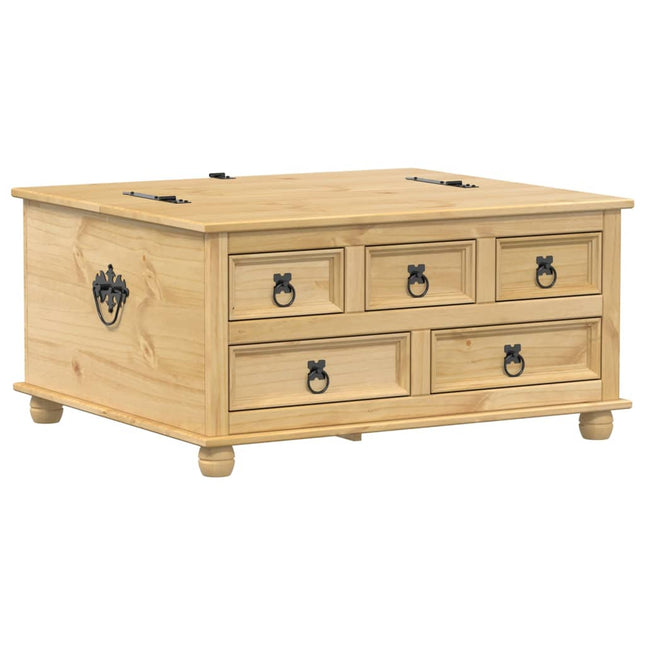 opbevaringsboks Corona 90x78x45 cm massivt fyrretræ