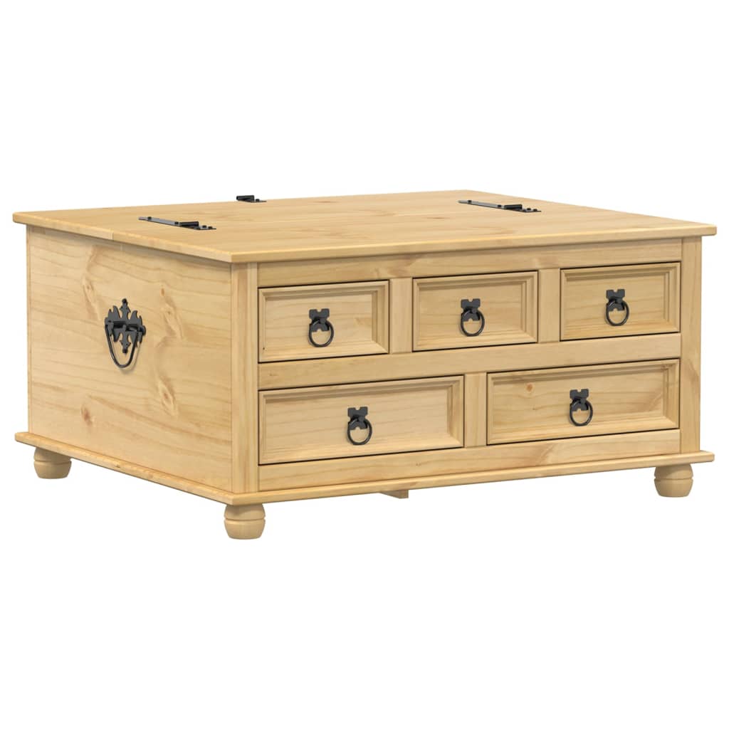 opbevaringsboks Corona 90x78x45 cm massivt fyrretræ