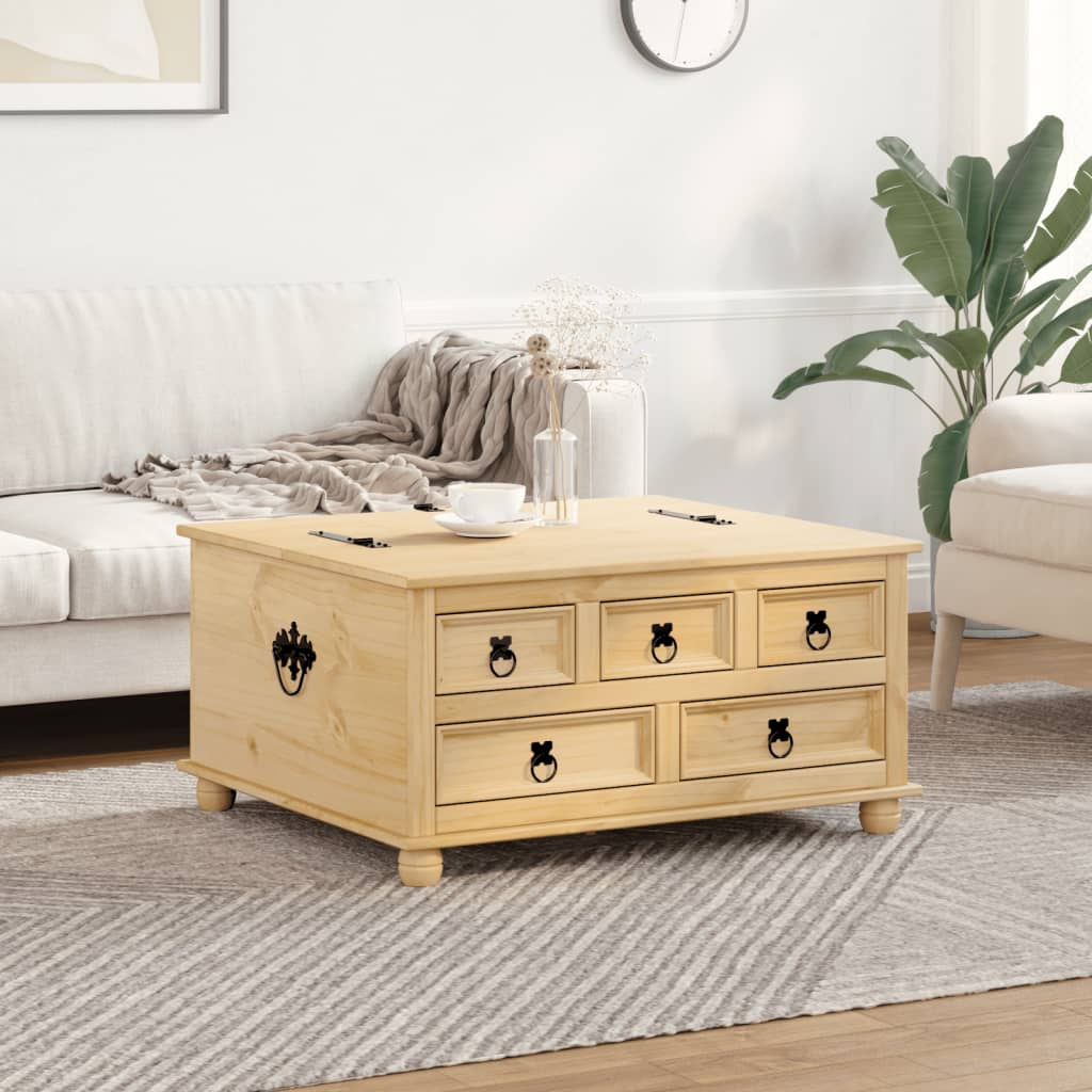 opbevaringsboks Corona 90x78x45 cm massivt fyrretræ