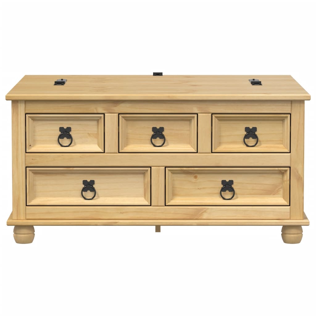 opbevaringsboks Corona 90x78x45 cm massivt fyrretræ