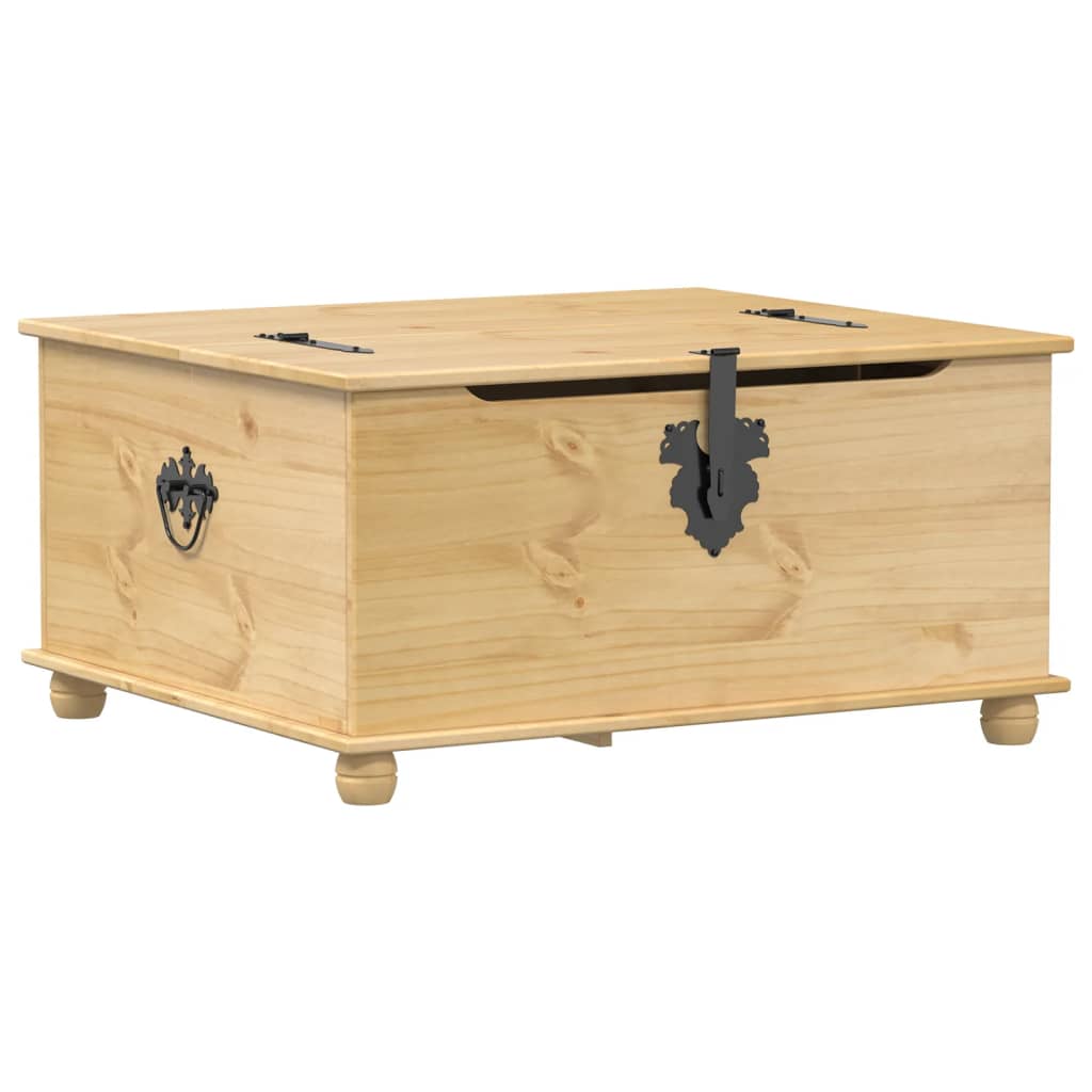opbevaringsboks Corona 90x78x45 cm massivt fyrretræ