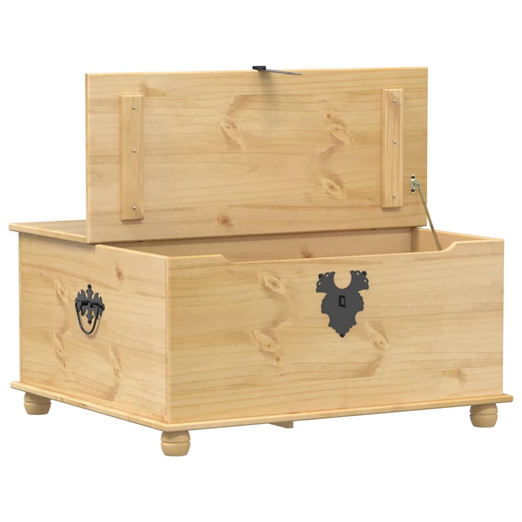 opbevaringsboks Corona 90x78x45 cm massivt fyrretræ