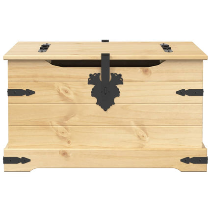 opbevaringsboks Corona 78x78x45 cm massivt fyrretræ