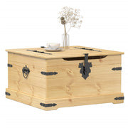opbevaringsboks Corona 78x78x45 cm massivt fyrretræ