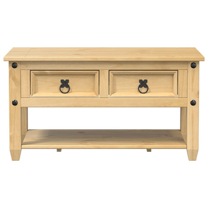 sofabord med skuffer Corona 85x50x45 cm massivt fyrretræ