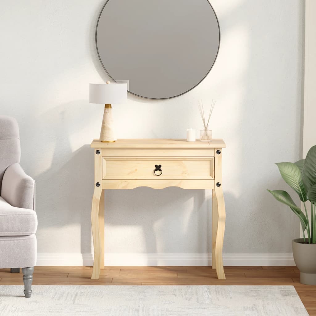 konsolbord Corona 73x35x73 cm massivt fyrretræ