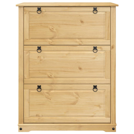 skoskab Corona 99x32x124,5 cm massivt fyrretræ