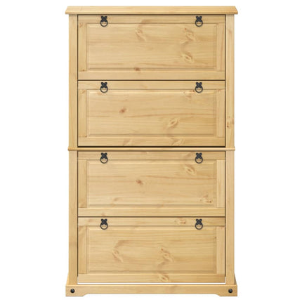 skoskab Corona 99x32x163,5 cm massivt fyrretræ