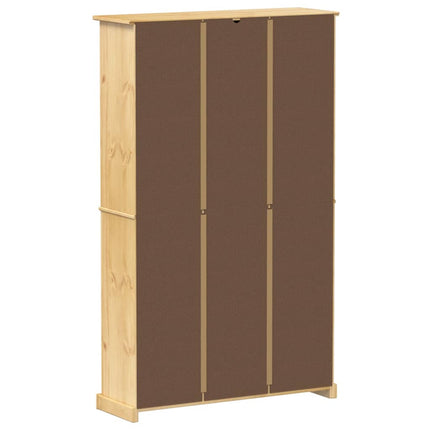 skoskab Corona 99x32x163,5 cm massivt fyrretræ