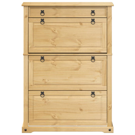skoskab Corona 99x32x138 cm massivt fyrretræ