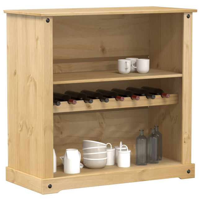 vinskab Corona 107,5x51x105,5 cm massivt fyrretræ