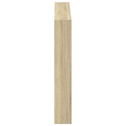 sengegavl med opbevaring og LED-lys 100x17x102 cm sonoma-eg