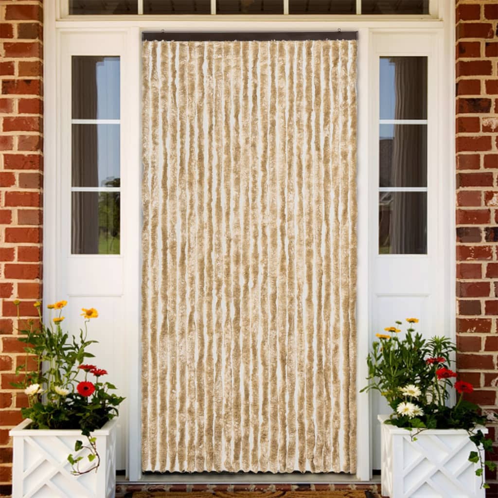 flueforhæng 100x230 cm chenille beige