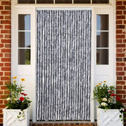 flueforhæng 100x200 cm chenille sølvfarvet