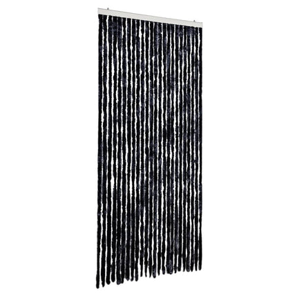 flueforhæng 100x200 cm chenille antracitgrå