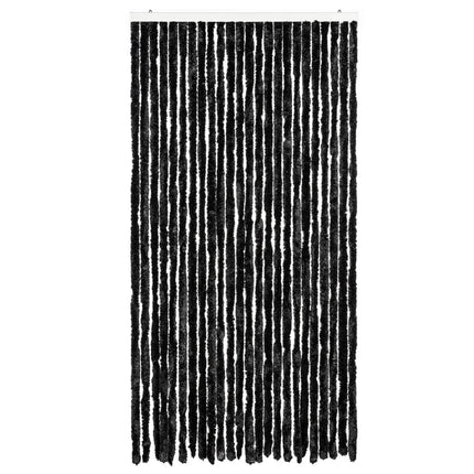 flueforhæng 100x230 cm chenille antracitgrå