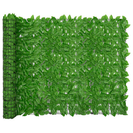 altanafskærmning 300x150 cm med grønne blade
