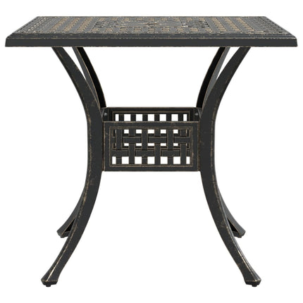 havebord 80x80x75 cm støbt aluminium bronzefarvet