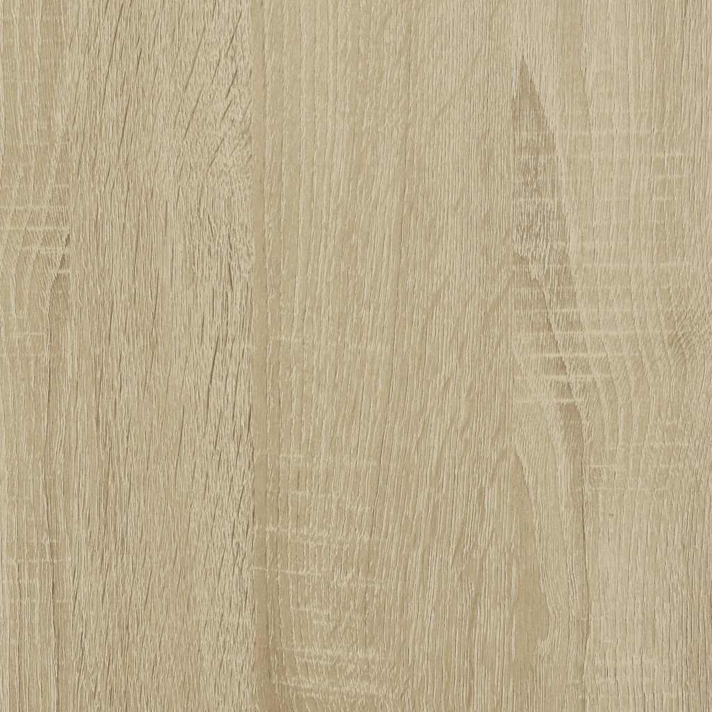 sofabord 85x50x50 cm konstrueret træ og metal sonoma-eg