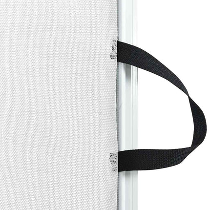 udtrækkelig låge til kæledyr 102,5x125 cm hvid