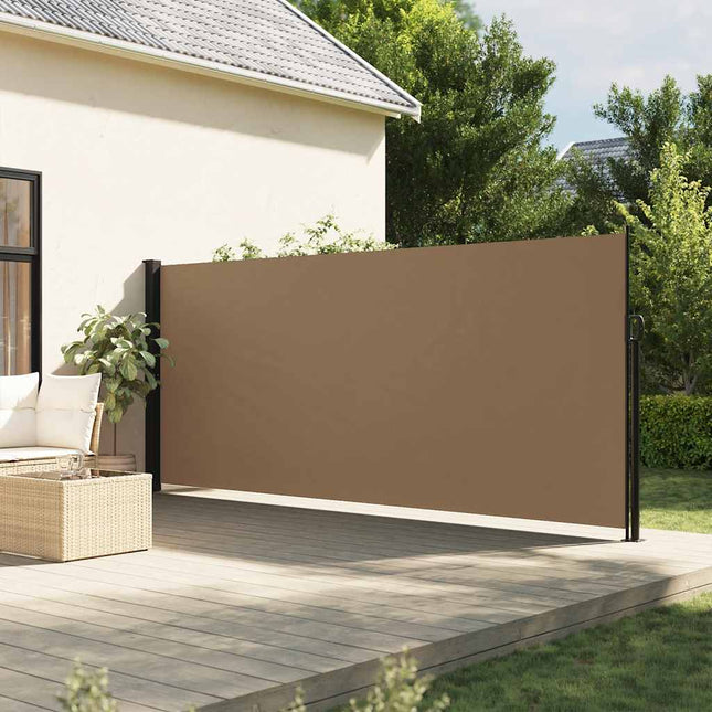 sammenrullelig sidemarkise 160x300 cm gråbrun