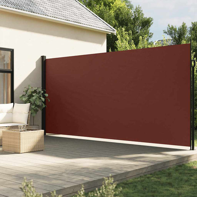 sidemarkise 220x300 cm sammenrullelig brun